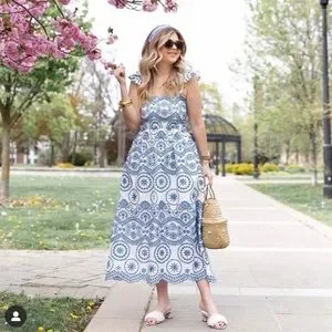 zara blue and white embroidered dress OPENWORK EMBROIDERY MIDI BUTTONS S,M,L,XL 3077/615 made in Africa Zara Blue and White Embroidered